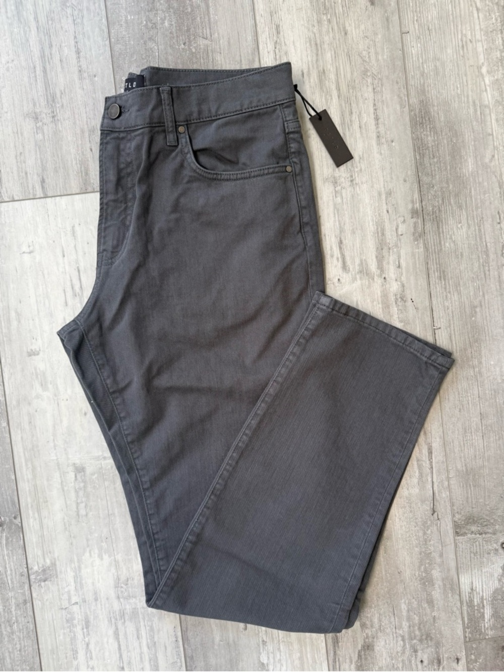 DSTLD Slim Fit Jeans 34x32 Dark Gray NWT Stretch Denim Minimalist